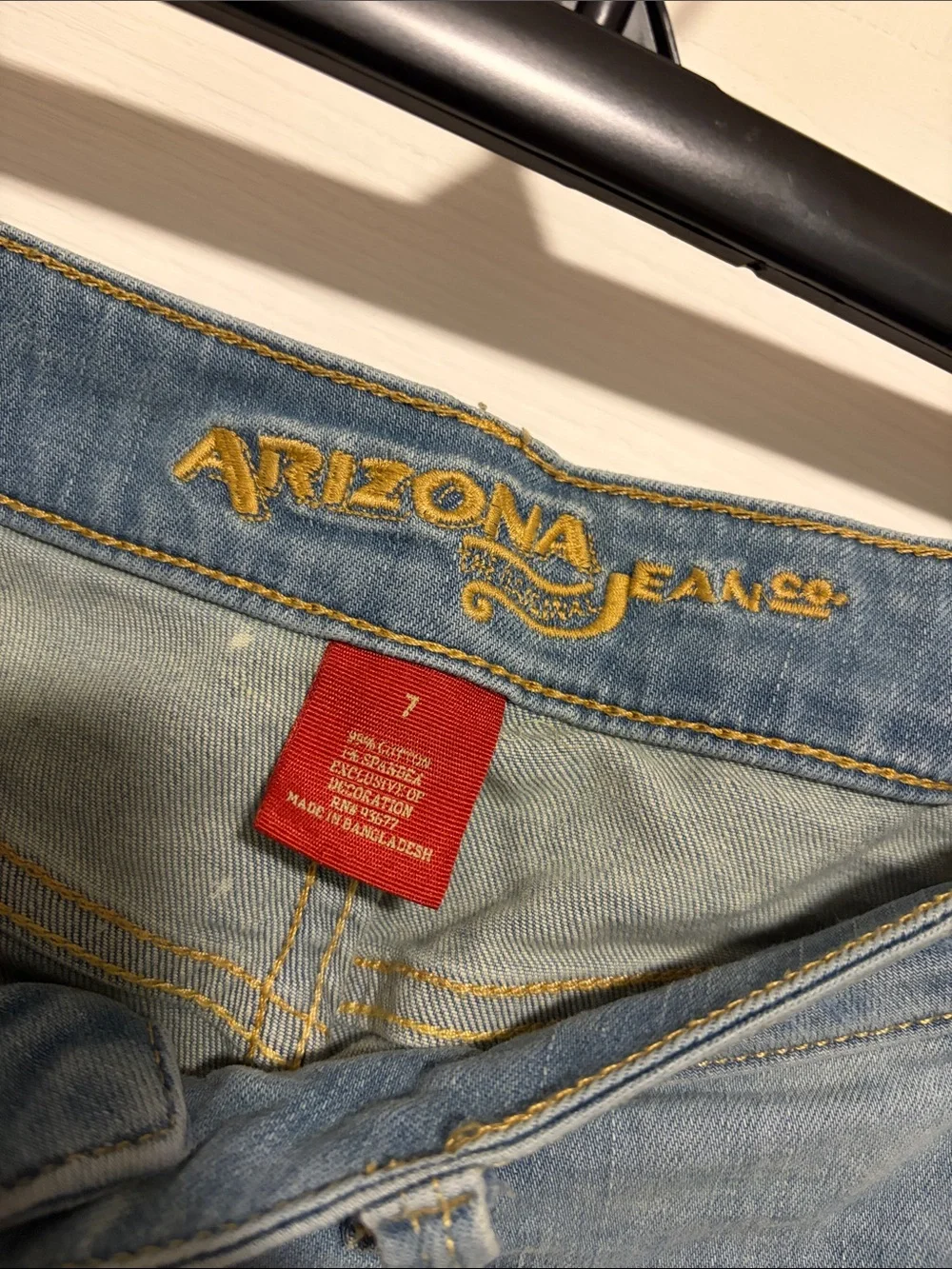 Distressed Denim Shorts